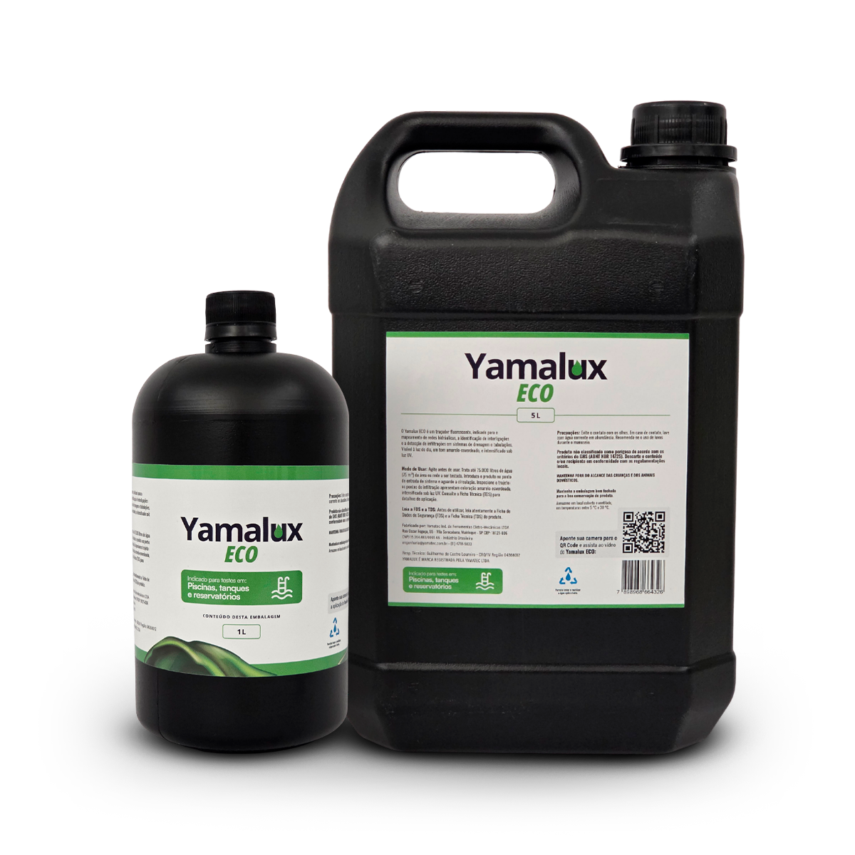 Yamalux Eco: frasco de 1 L e galão de 5 L