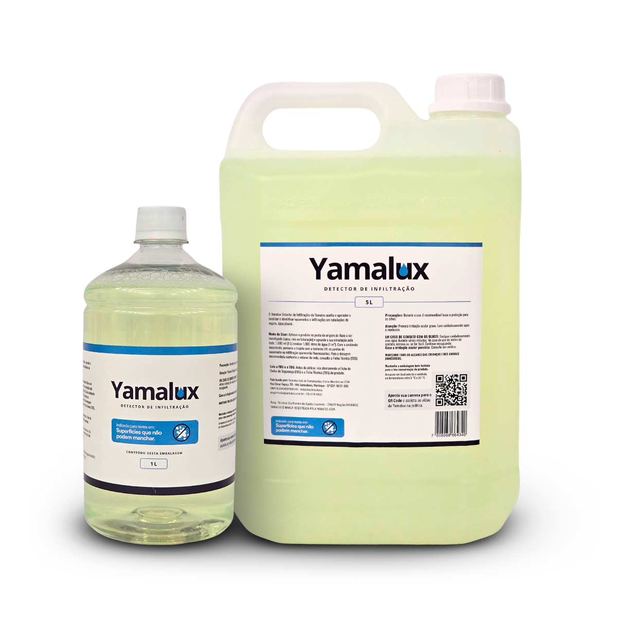Yamalux Tradicional: frasco de 1 L e galão de 5 L